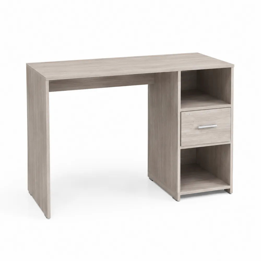 Schreibtisch Holz mit Regalen und Schublade 120x50x75cm Beige