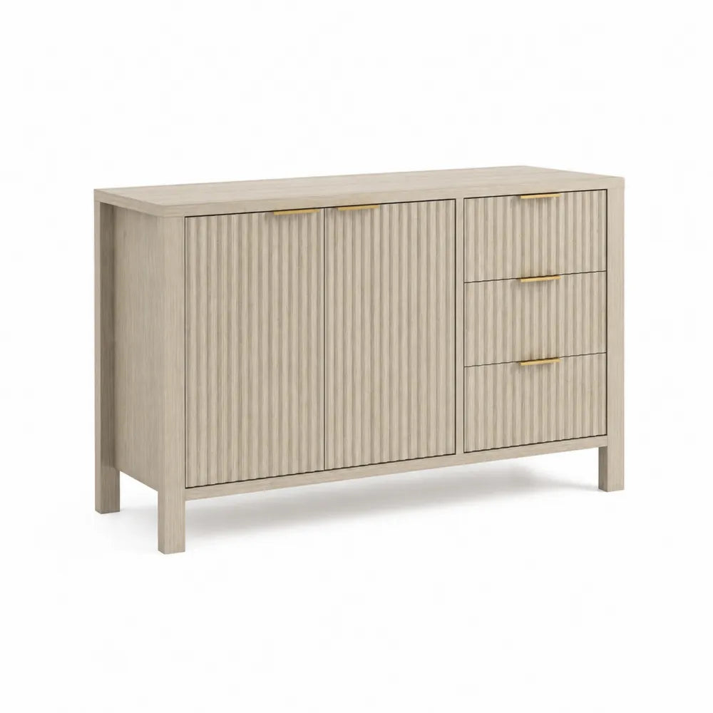 Eichenholz-Sideboard mit drei Schubladen