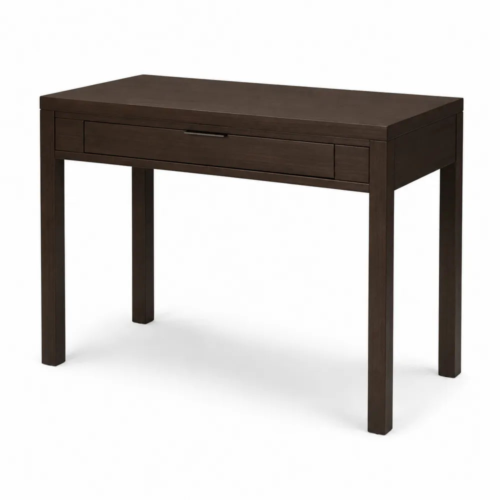 Walnuss Schreibtisch Dunkelbraun mit Schublade