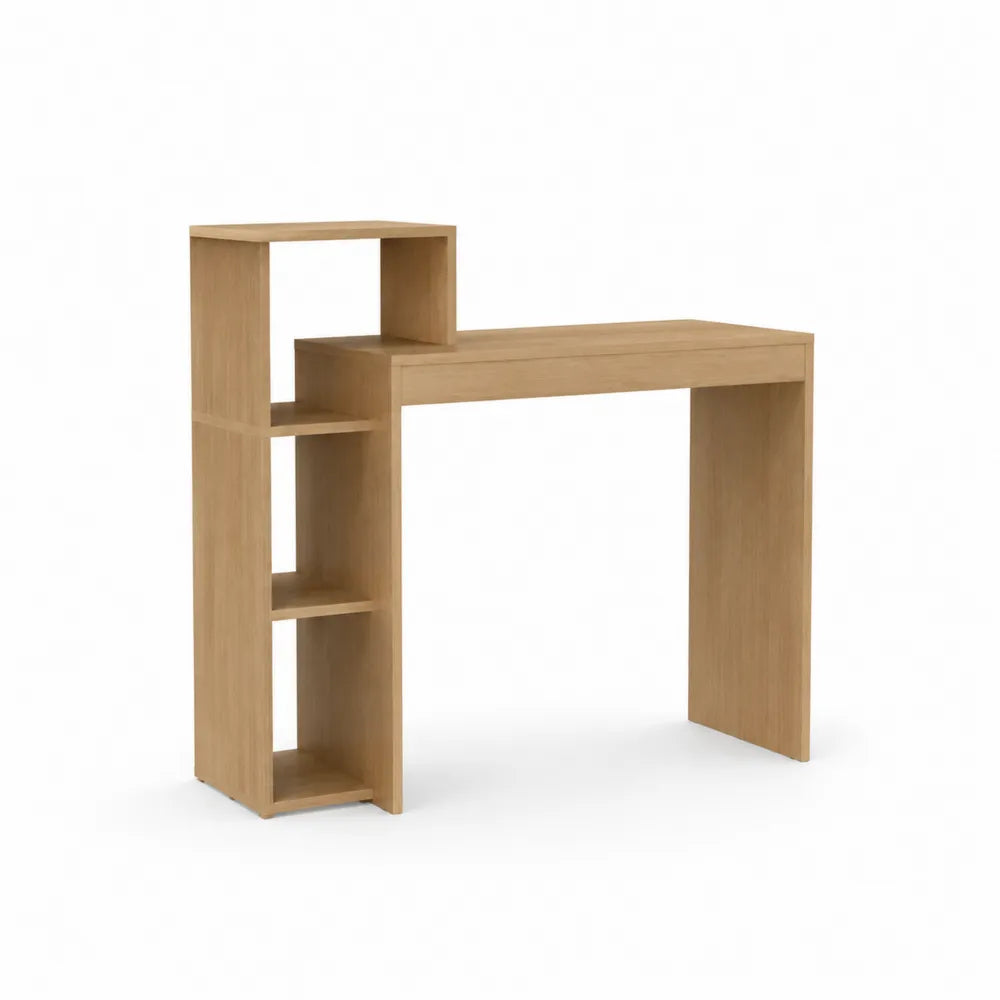 Schreibtisch mit Regal aus Holz 120x60x75 cm