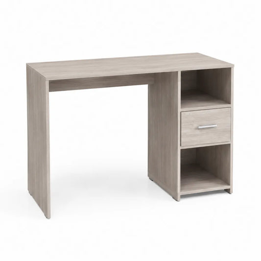 Schreibtisch Holz mit Regalen und Schublade 120x50x75cm Beige